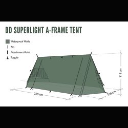 DD Hammocks SuperLight A-Frame Telt