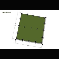 DD Hammocks Superlight tarp 3 x 2,9 m.